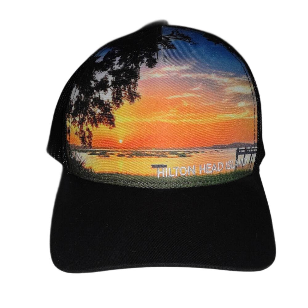 Hilton Head Island Scenic Snap Back Trucker Hat NWOT